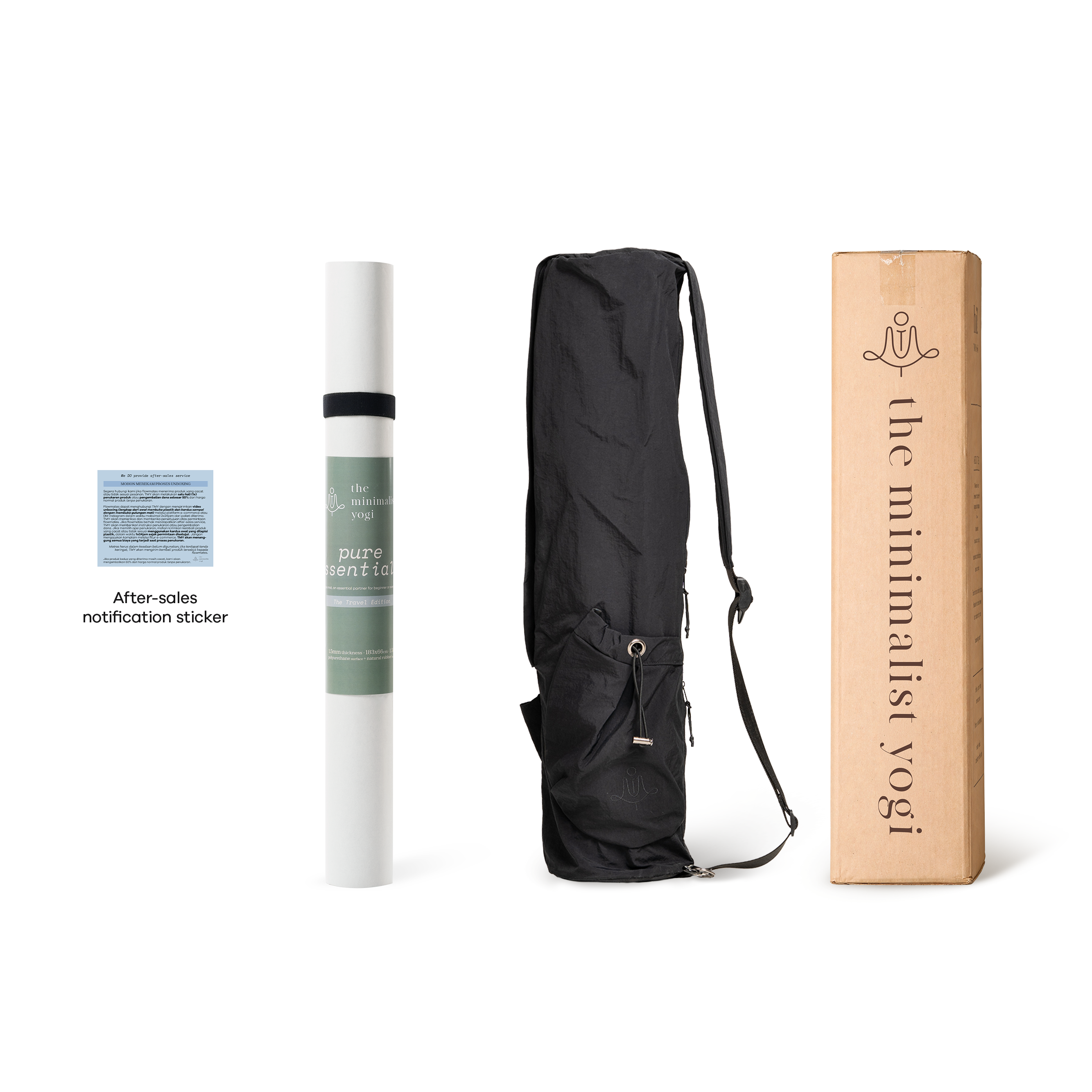 Pure Essential Yoga Mat 1.5mm Olive Green