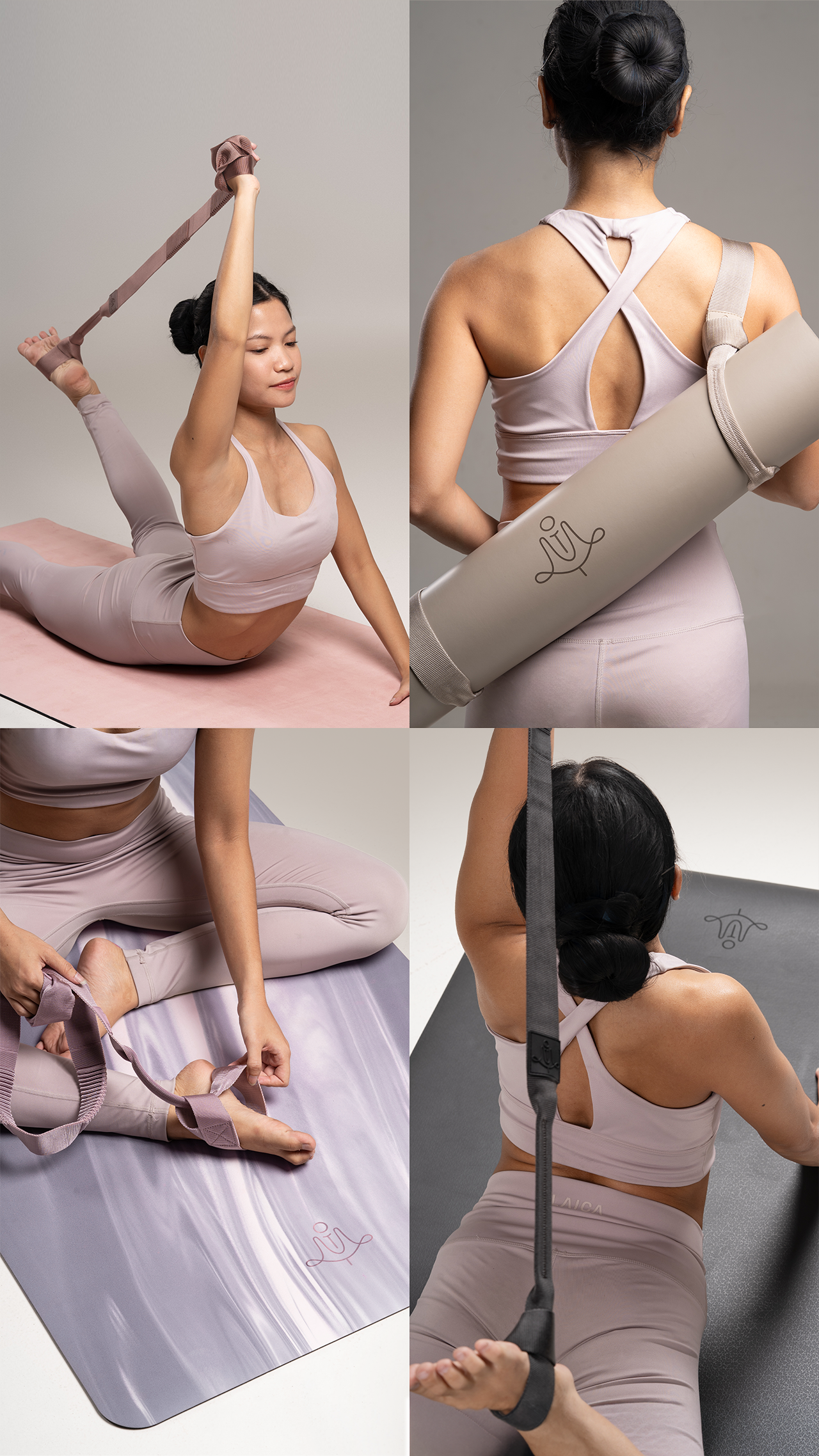 The Caring Strap Stretching Strap & Mat Carrier